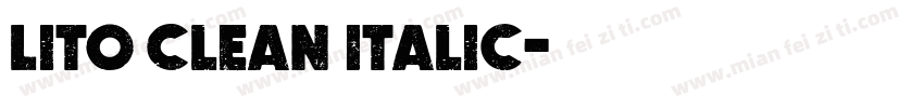 Lito Clean Italic字体转换